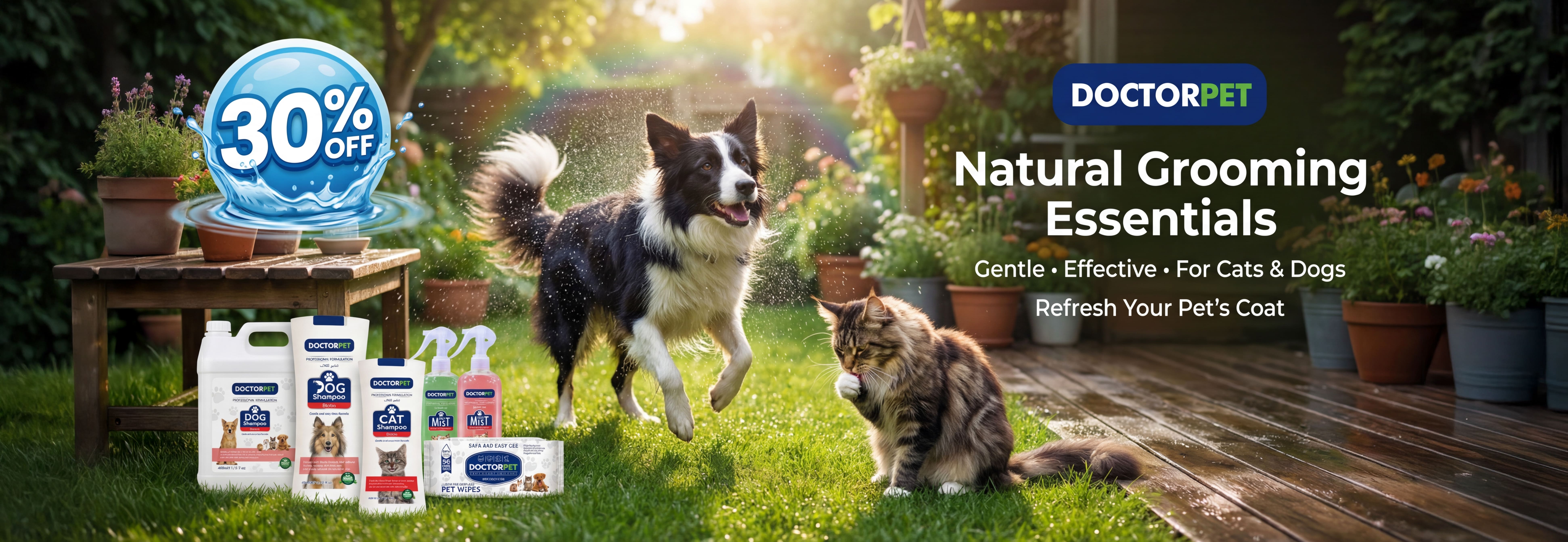 DoctorPet grooming items discounted