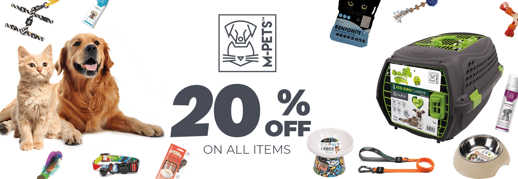 M-pets 20% off