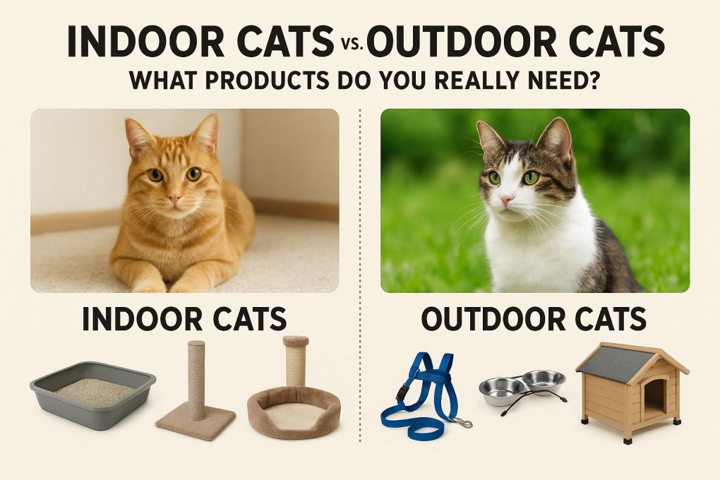 Indoor Cats Vs. Outdoor Cats: What Products Do You Really Need?