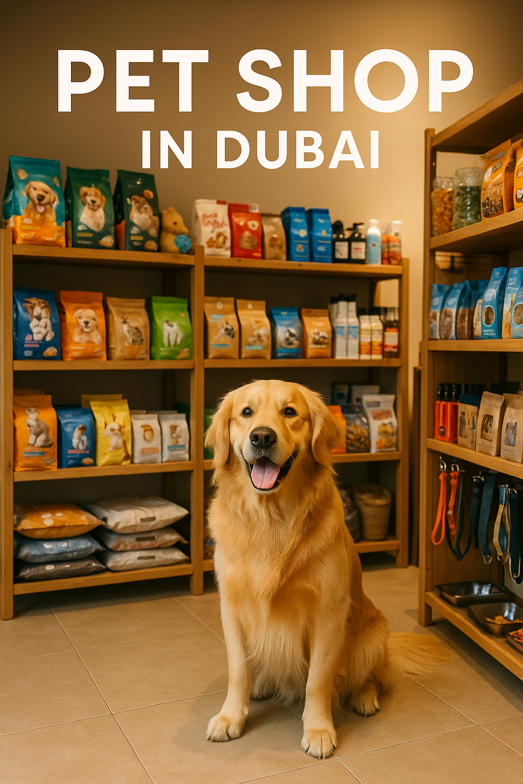 Golden Retriever in pet shop in Dubai – Petsky Online