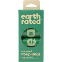 Earth Rated Dog Poop Bags – Refill Rolls Unscented 120 bags