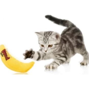 FOR PET BANANA WITH CATNIP ,SIZE: 15*7*3.5cm 
