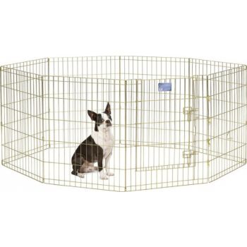  MidWest Foldable Exercise Pen With Door – Gold Zinc 30inch 