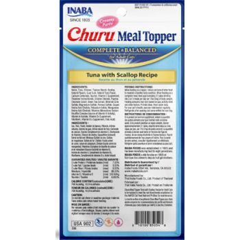  Inaba Churu Meal Topper – Tuna with Scallop Recipe 