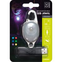 M-PETS Rechargeable LED JEWEL For Dogs – White