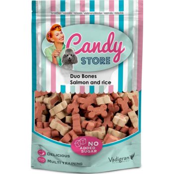  Vadigran Candy Duo Bones Salmon & Rice Mix Dog Treats  180g 