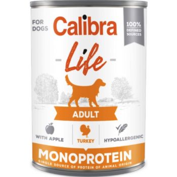  Calibra Dog Life Can Adult Turkey with Apples 400g 
