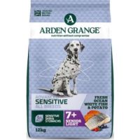Arden Grange Advanced Sensitive All Breeds Senior Light Fresh Ocean White Fish & Potato Dry Dog Food 12kg