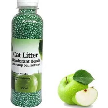  SAAS CAT LITTER DEODORIZING BEADS 250ML (Green Apple) 