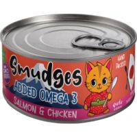 Smudges Kitten Wet Food Salmon Pate Mixed with Shredded Chicken 60g