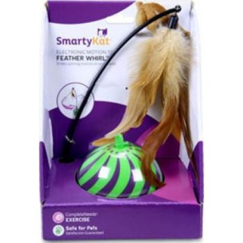  SmartyKat® Feather Whirl™ Electronic Motion Ball Cat Toys 