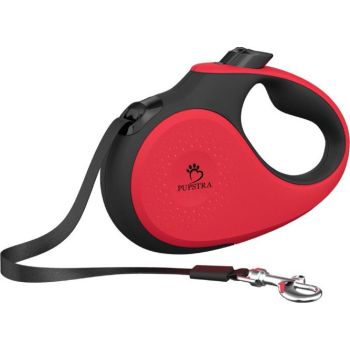  Pupstra Retractable Leash Red XS Up to 12kg 