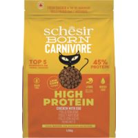 Schesir Born Carnivore Grain Free Oven Baked Dry Cat Chicken & Egg 1.25kg