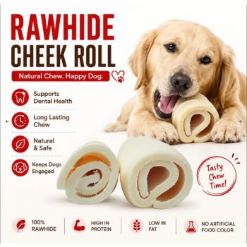  Petrix Large Cheek Rolls White - 2 Pcs 