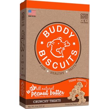  Buddy Biscuits TEENY CrunchyDog  Treats With Peanut Butter - 8 Oz 