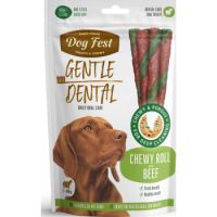 Dog Fest Dental Treats For Adult Dogs -Chewy Roll - Beef 100g