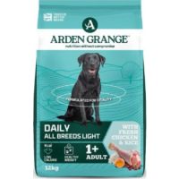 Arden Grange Daily All Breeds Light Adult Fresh Chicken & Rice Dry Dog Food 12kg