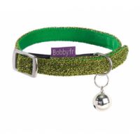 Disco Cat Collar - Green / XS