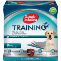 Simple Solution Premium Dog and Puppy Training Pads (Pack of 14 )   21.5″ x 22″