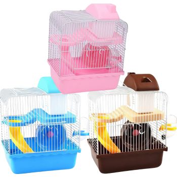  Hamster Castle Cage 23*17*31(blue) 