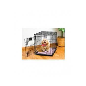 DryMate Pink Paw Stripe Dog Crate Mat 15 X 22 in 