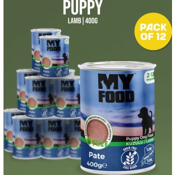  Myfood Dog Wet Food Puppy Lamb 400g 