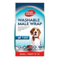 Simple Solution Washable Male Dog Wraps Small   waist 12"-14"