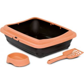  BIRBA KIT (Litter Box + Scoop + Bowl) Tangerine Color  46 x 36 x 12h 