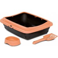 Bergamo BIRBA KIT (Litter Box + Scoop + Bowl) Tangerine Color  46 x 36 x 12h