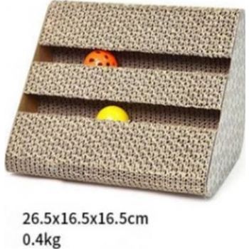  SAAS CAT SCRATCHER CARD BOARD WITH PALYING BALL 