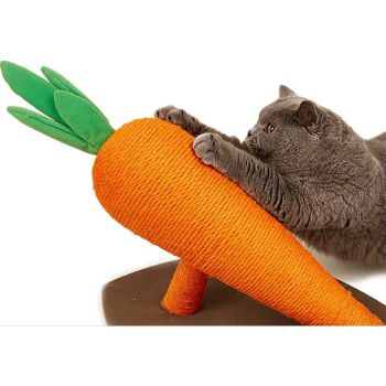  FOFOS Carrot Cat Scratcher L   Size: 61x36x38cm 