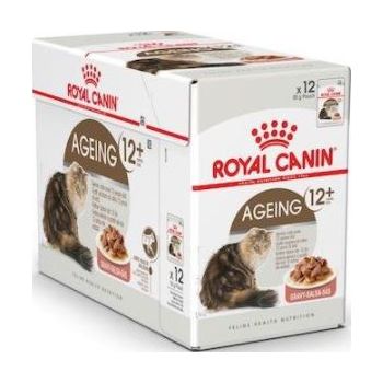  Royal Canin Cat WET FOOD - AGEING +12 YEARS (POUCHES)box of 12x85g 