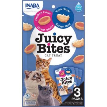  INABA Juicy Bites Cat Treats Tuna & Chicken Flavor 33,9g 