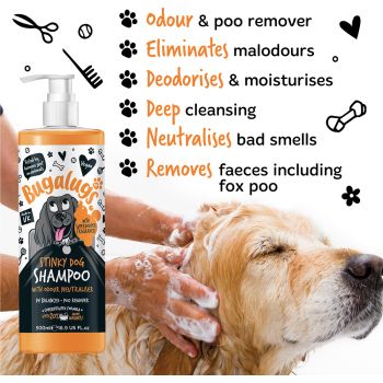  Bugalugs Stinky Dog Shampoo 500ml (16.9 Fl Oz) 