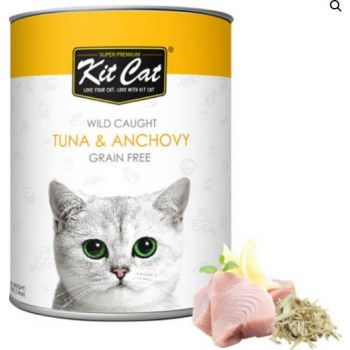  Kit Cat Wet Food Wild Caught Tuna & Anchovy 400g 