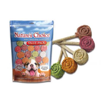  Natureâ€™s Choice Lollipops Assorted Color, Pack of 20 