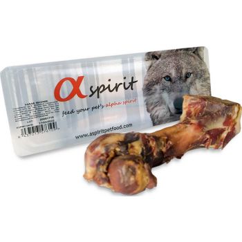  Alpha Spirit Dog Treats Vacuum Ham Standard Bone 
