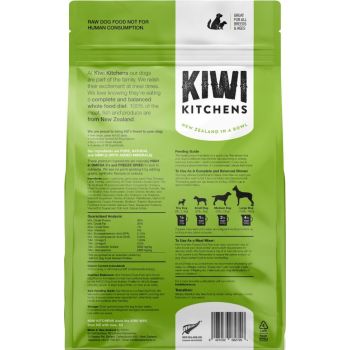  Kiwi Kitchens Raw Freeze Dried Grass Fed Lamb Dinner Dry Dog Food 900g 