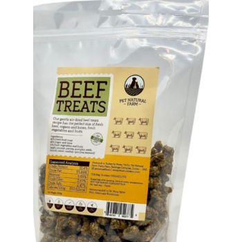  Pet Natural Farm  BEEF TREATS 500G grams per bag 