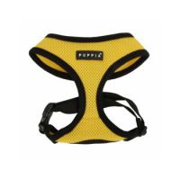 PUPPIA SOFT HARNESS YELLOW L Neck 14.5' Chest 20-29"