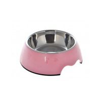 Nutrapet Melamine Round Paw Bowl Sets Pink S: 14*4.5 Cms 160/ml5.4oz