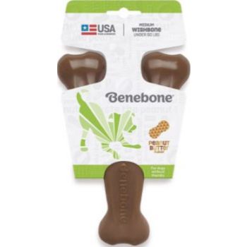  Benebone Wishbone Dog Chew Toy – Peanut Medium 