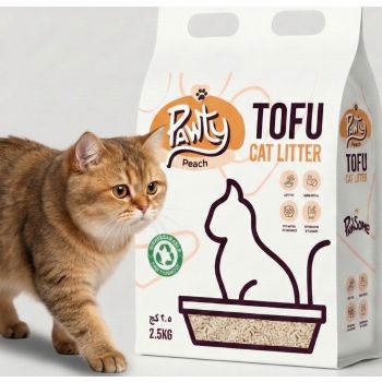  Pawty Tofu - Cat litter 6L Peach 