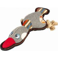 Duvo+ Canvas Dog Toys Duck 33x13x6cm, Grey