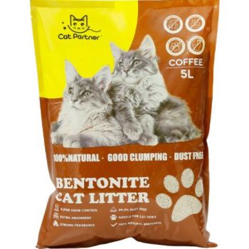  Cat Partner Bentonite Dust Free Clumping Litter 5 L – Coffee 