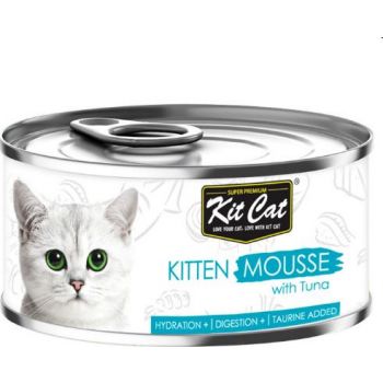  Kit Cat Wet Food Kitten Mousse with Tuna 80g 