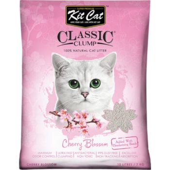  Kit Cat Classic Clump Cat Litter 10L (Cherry Blossom) 