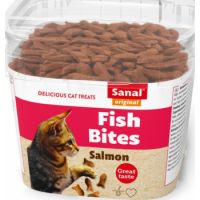 Sanal Cat Treats  Fish Bites cup - 75g