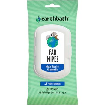  Earthbath Ear Wipes (Witch Hazel & Chamomile) – 30 Wipes 