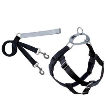  Freedom No-Pull Harness and Leash - Black / XXL 1" 
